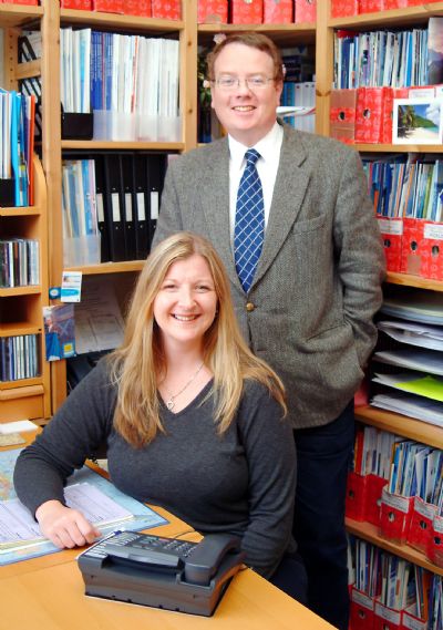 David and Tracy in Biggar Travel - copyright of Lindsay Addison